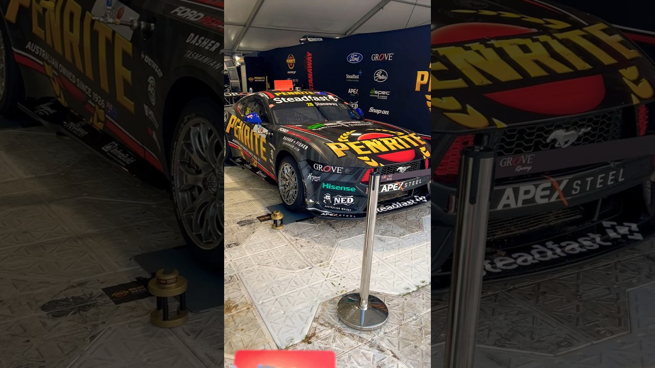 Penrite Oil V8 Racing team and 2023 Bathurst 60th Ann 50 cent coin 