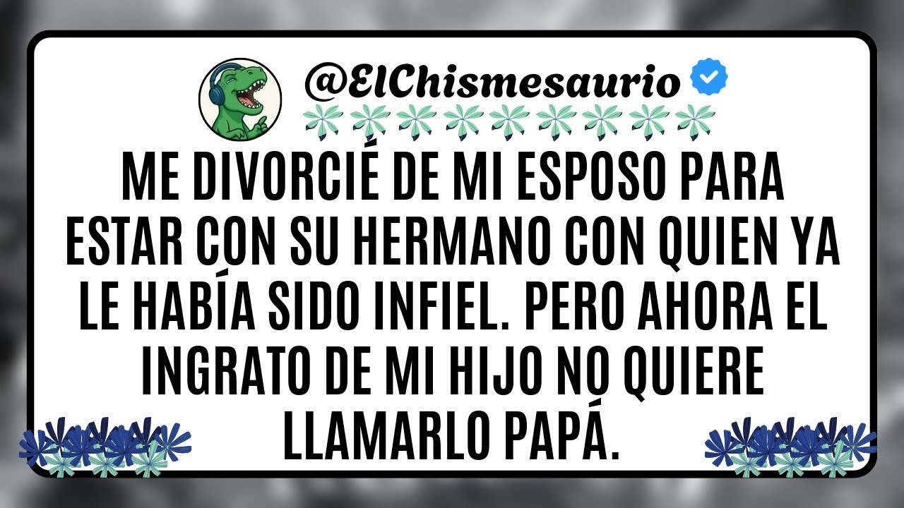 Me divorcié de mi esposo para estar con su hermano con quien ya le había sido infiel.