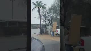Storm drain overflow floods Mesa businesses after last week's heavy rain