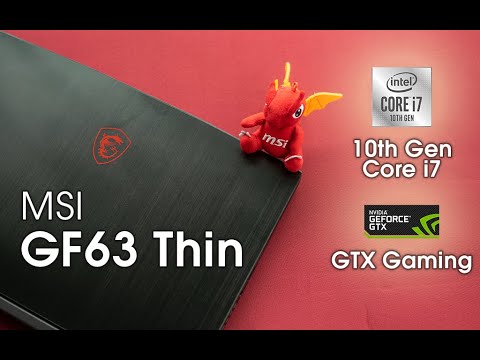 Joint soul Ooze Near) Perfect Entry Level Gaming. - MSI GF63 Thin (10th Gen, 2020) 10SCXR  Review - YouTube