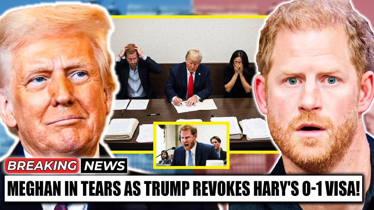 «Меган и Гарри депортированы!» Меган в слезах после того, как Трамп отозвал визу O-1 у Гарри на ф...