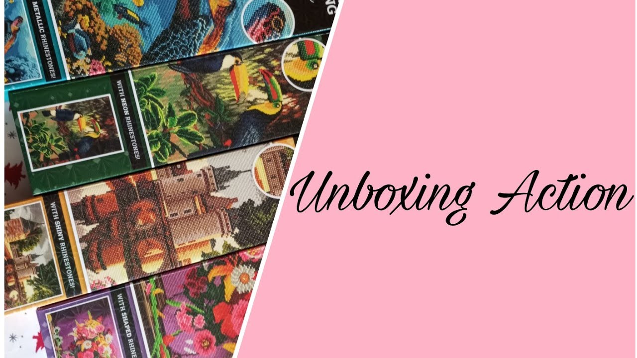 Unboxing Action - Diamond Painting et Miniature #unboxing #diamondpainting #action