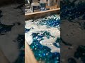 "Crushed Glass → Ocean Wave Wall Art"🎨🏄 #lifestyle #lifeisbutadream #luxury