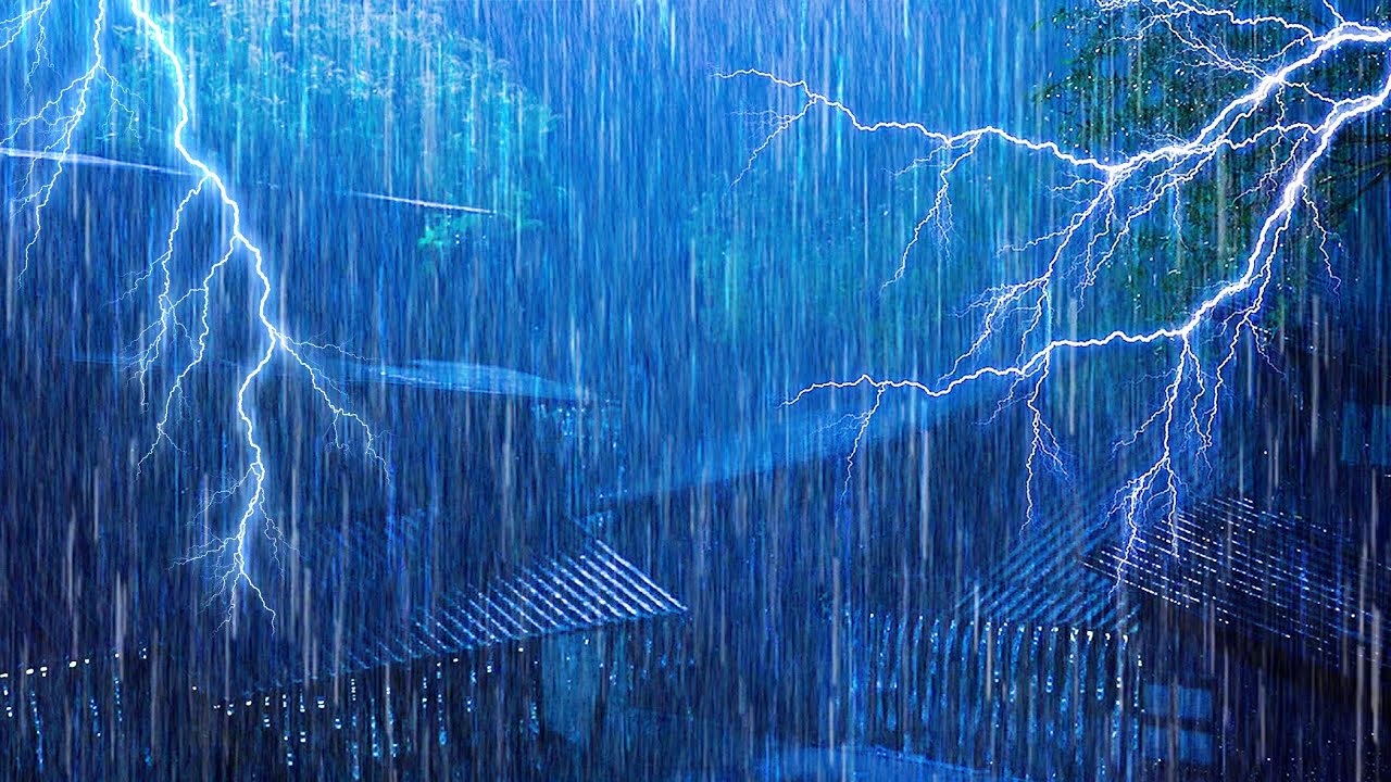 Duerma Instantáneamente En 3 Minutos Con Lluvia Intensa 💤 Sonido De ...