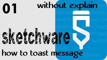 how to toast message in sketchware [ app programming ]