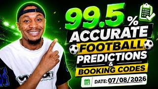 FOOTBALL BETTING TIPS & PREDICTIONS TODAY 07/08/2026 | SAFE PICKS FOR SUNDAY #footballpredictions