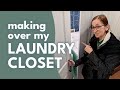 Laundry Closet Makeover | DIY Whitney
