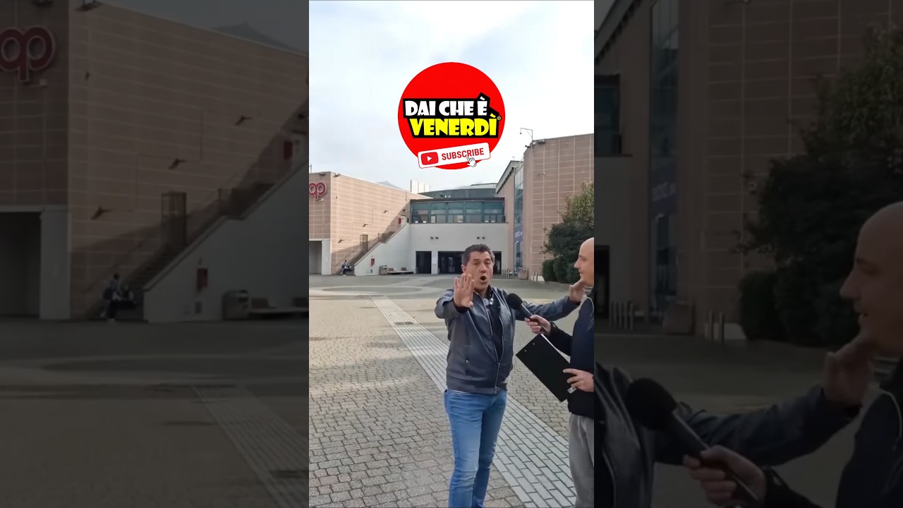 Nooo! Telecamera? Hai rotto in cazzo! La mitica intervista a Roberto 😂