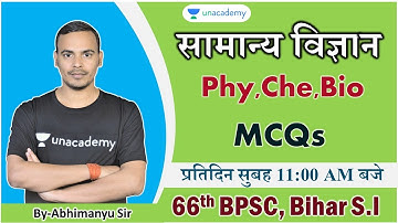 Important MCQ from Science for 66th BPSC Part-1 || BPSC || Abhimanyu Singh