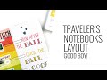 Traveler's Notebook Layout 2020 | Good Boy