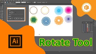 How to use the Rotate Tool in Illustrator & create professional shapes 😎 | Israa Hashem screenshot 4