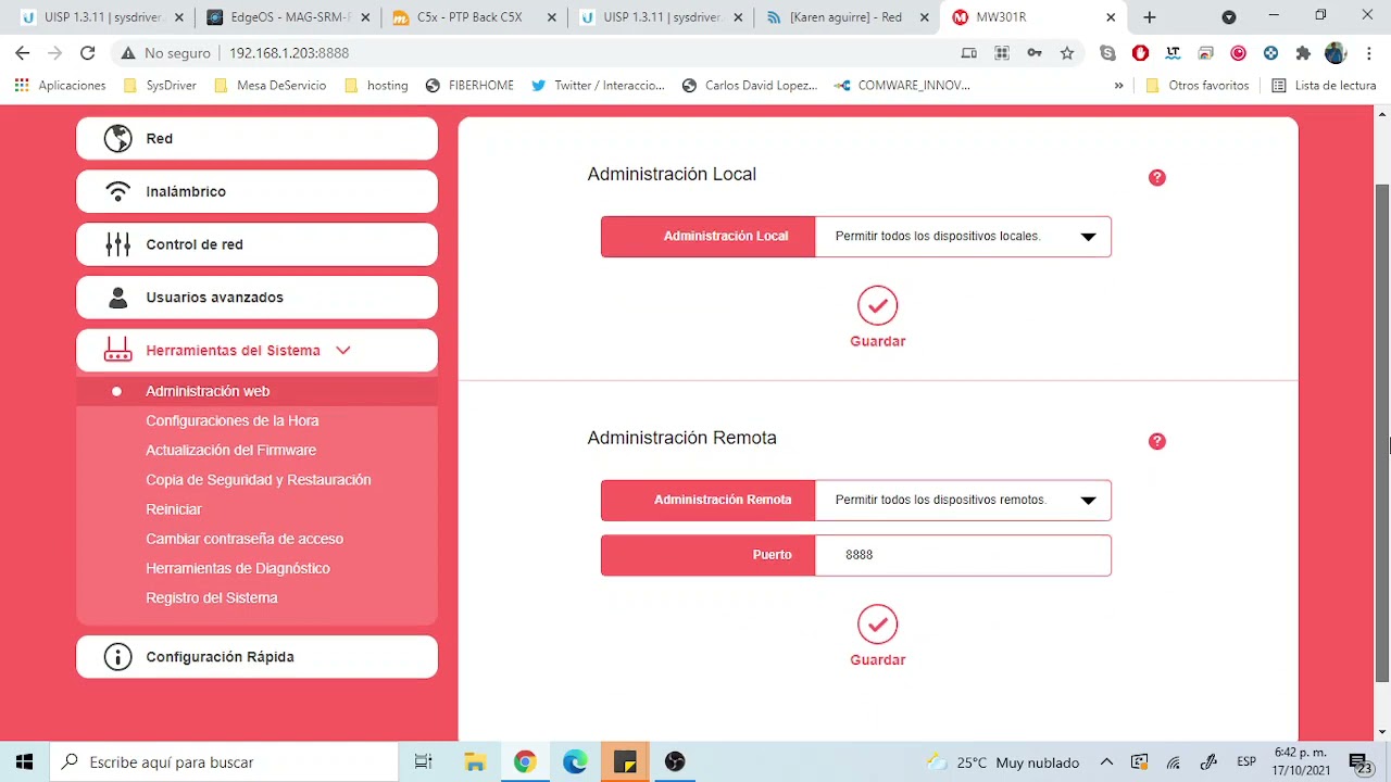 Entrar remotamente a un router cliente de tu wips (antena Modo Router Ubiquiti)