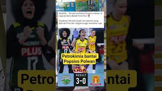 Petrokimia bantai Popsivo Polwan #shorts #petrokimiagresik #finalfour #proliga2026 #beritavoli