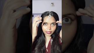 ONG 😱 Mangtikka hack for beginners ✨ #shorts #hack #makeup #hair #shortvideo  #@kanchanviswakarma850
