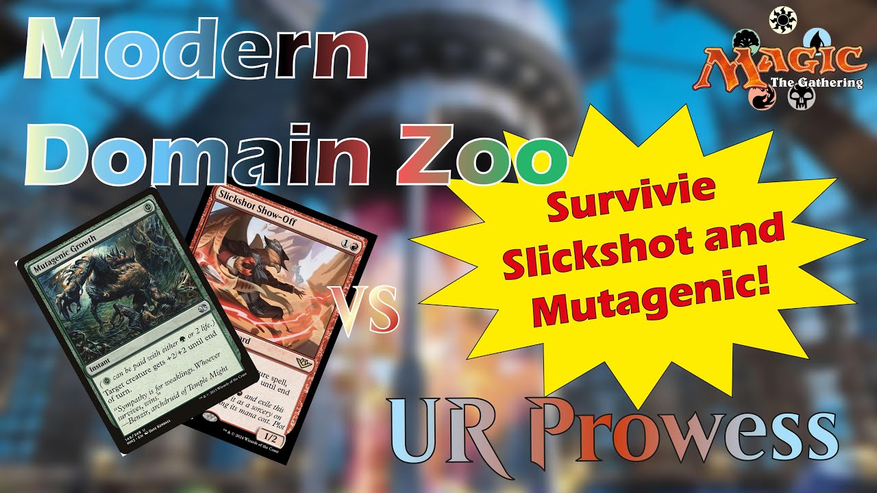 Domain Zoo vs UR Prowess – Modern MTGO League Match #2 | Gameplay & Tips