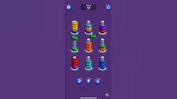 Color Nuts Sort Master Game Level 17 #shortsfeed #gaming #shortvideo