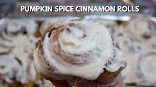Pumpkin Spice Sourdough Cinnamon Rolls 🍁🍂