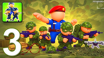 Defence Rush - Gameplay Walkthrough Part 3 - Protect Your Army Base (iOS, Android)