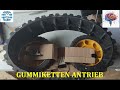 😱DIY RC LawnMower Electric Hybrid - PART 2 - Wie baue ich den Gummikettenantrieb Montagefreundlich♥️