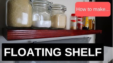 Very easy to make DIY Floating shelf - No brackets!