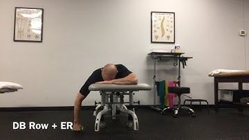 DB Row + External Rotation