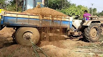 JCB 3dx Backhole loading mud Swaraj tractor video Part-01