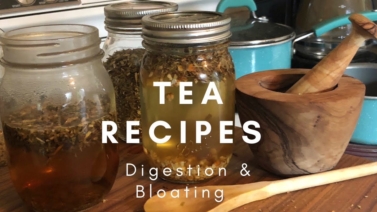 Tea Recipes for Digestion & Bloating Herbal Medicine YouTube