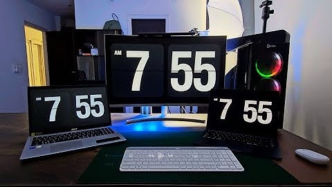 How to Set Large Clock Screensaver on Your Mac & Windows | 2025