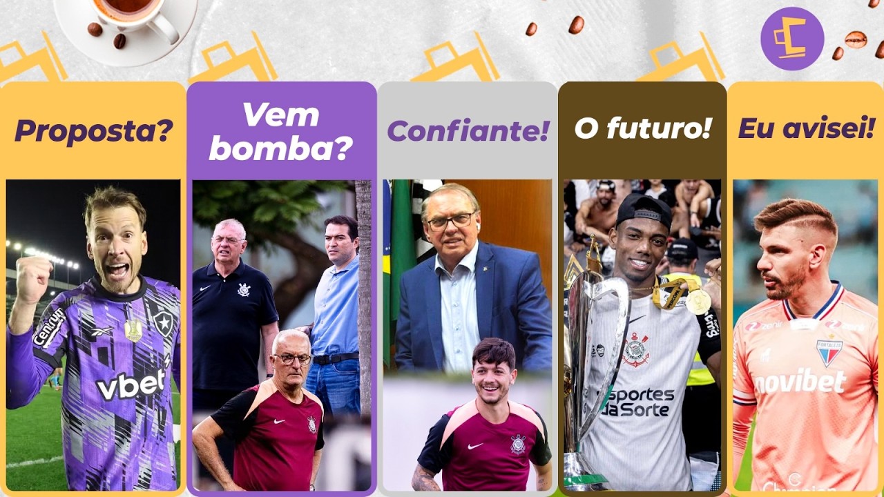 Corinthians quer goleiro do Botafogo? l Negocia com atacante top? l Valor de André l Talleres avança