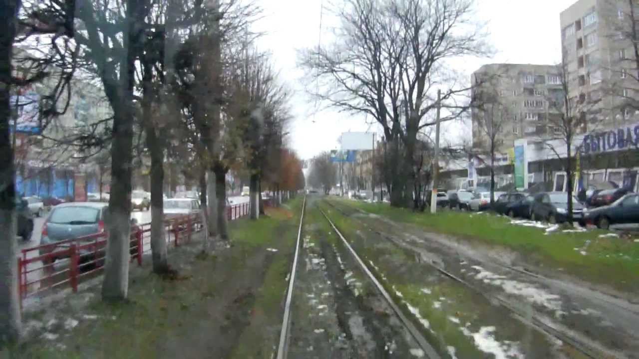 Трамвай Тверь Маршрут №5 от Речного до Ж/Д вокзала