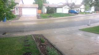 Hail in Aurora near hampden and tower