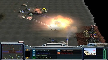 Generals Zero Hour Survival 3vs3 VS cxn war machine gujin crazy Command and Conquer