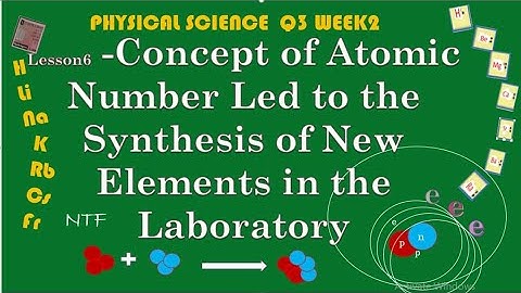 How Concept of Atomic No. Led to the synthesis of new Elements in the Laboratory