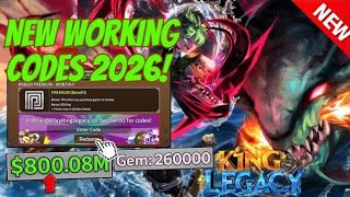 KING LEGACY ⚠️ CODES 2026 | ALL NEW WORKING CODES | ROBLOX KING LEGACY CODES #roblox #kinglegacy