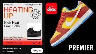 SNKRS LIVE HEATING UP + NIKE SB DUNK LOW 'BART SIMSPONS'