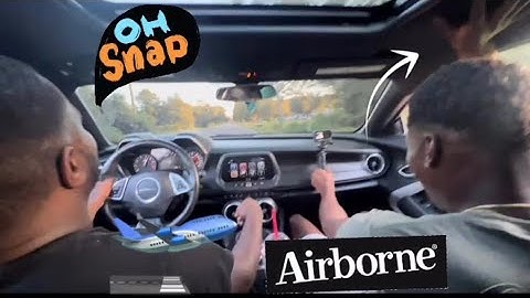 CAMMED 6Gen Camaro gets AIRBORNE during ride along !