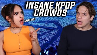 KPOP Fans are different! Waleska & Efra react to The Best KPOP Concerts Lighstick Oceans | EXO, BTS
