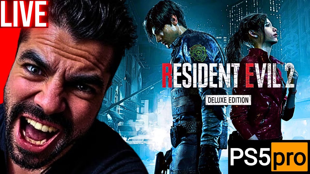 TODOS Resident Evil até ZERAR no PS5 PRO | Resident Evil 2 | LIVE