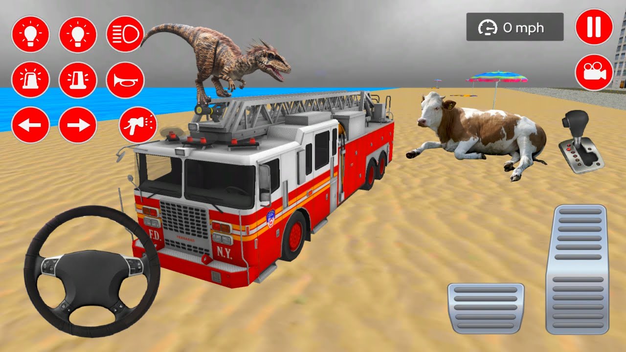 Real Fire Truck Driving Simulator Rescue Games 2022 - Fire Fighting Android Gameplay #5