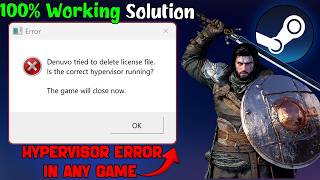 Fix Denuvo Tried to Delete License File Error | Hypervisor Error in Any Game