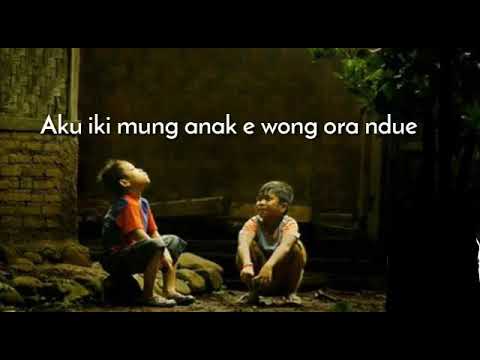 Anak E Wong Ra Ndue Youtube