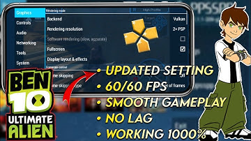 {UPDATED}🔥Ben 10 Ultimate Alien Cosmic Distraction Best Settings For Ppsspp Android | Badshah Gamer