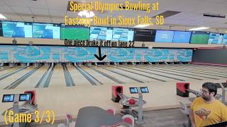Special Olympics Bowling at Eastway Bowl in Sioux Falls, SD (Game 3/3) Lane 17 & 18