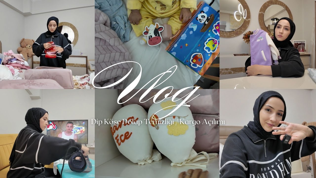 DETAYLI KIŞ TEMİZLİĞİ YAPIYORUM 🧼 | DİP KÖŞE DOLAP TEMİZLİĞİ 🪣🧼 | BİRİKEN KARGOLARI AÇTIM 📦 