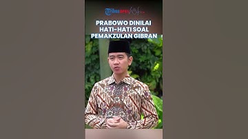 Prabowo Dinilai Hati-hati soal Pemakzulan Gibran, Wartawan Istana: Demi Jaga Hubungan dengan Jokowi
