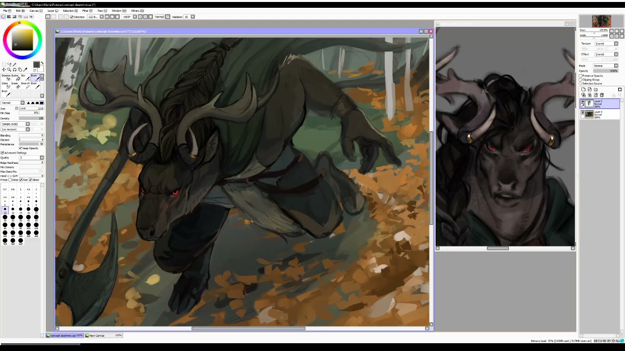 DnD Art trade for Remarin - Speedpaint