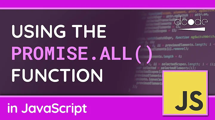 Promise.all() Function in JavaScript - Aggregate multiple promises!