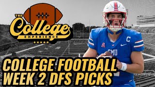 Week 2 College Football DFS (Fri & Sat) | The College Football Experience