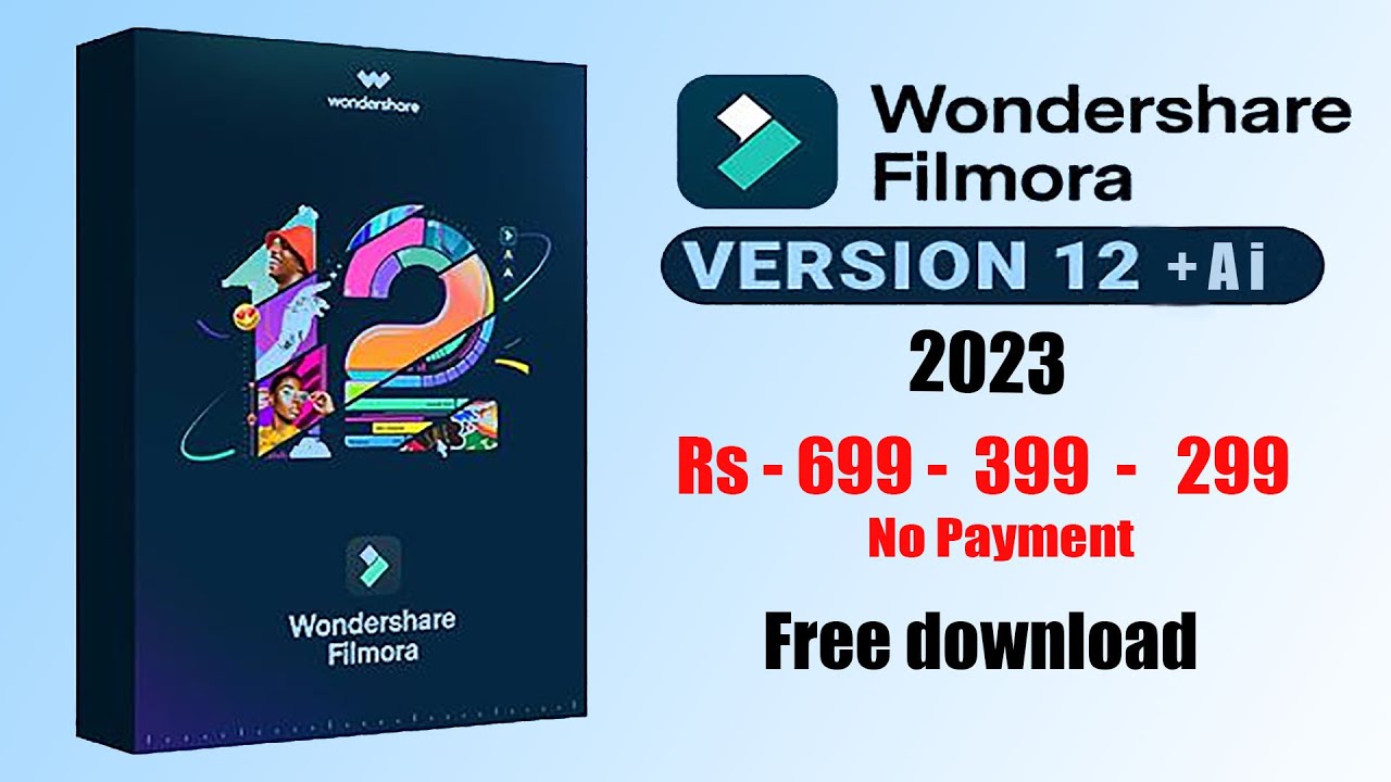 Filmora version 12 + Ai Free Download 2023 - YouTube