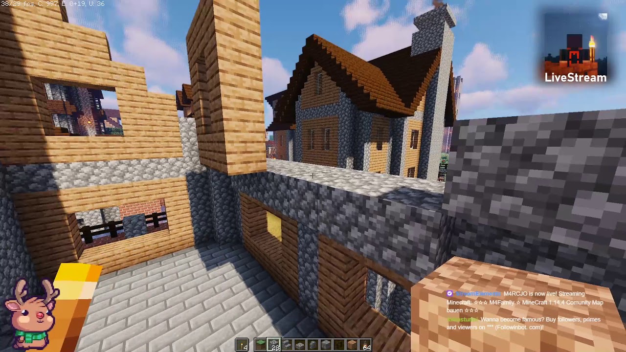 Minecraft M4Family ☆ MineCraft 1.14.4 ☆ Comunity Map bauen vom 05.03. ...
